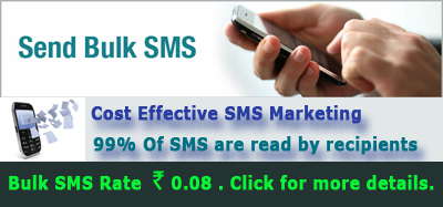 Bulk SMS @ 0.08 Paisa Per SMS